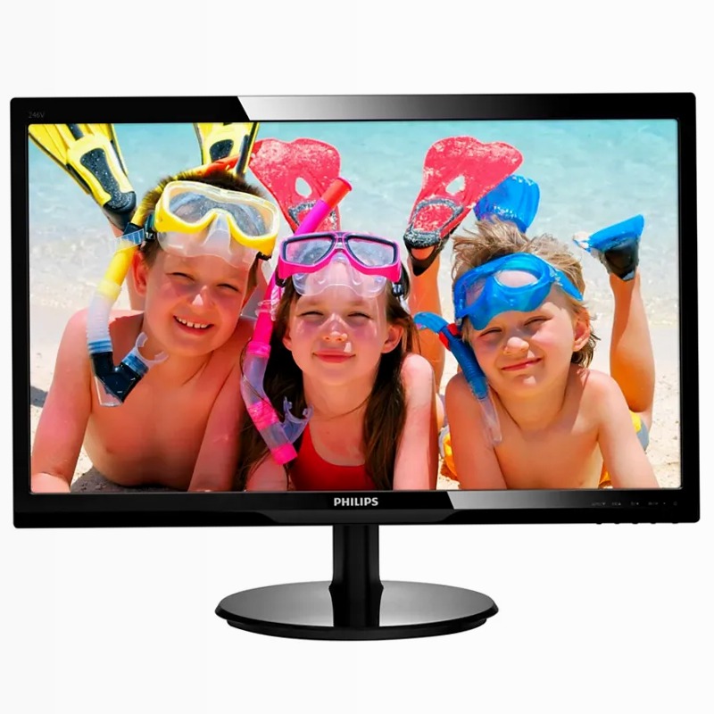 Monitor LCD Philips 246V5LDSB/01 Nero