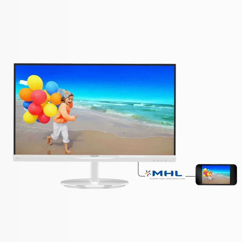 Monitor LCD Philips SmartImage Lite 234E5QHAW/01 Bianco IPS