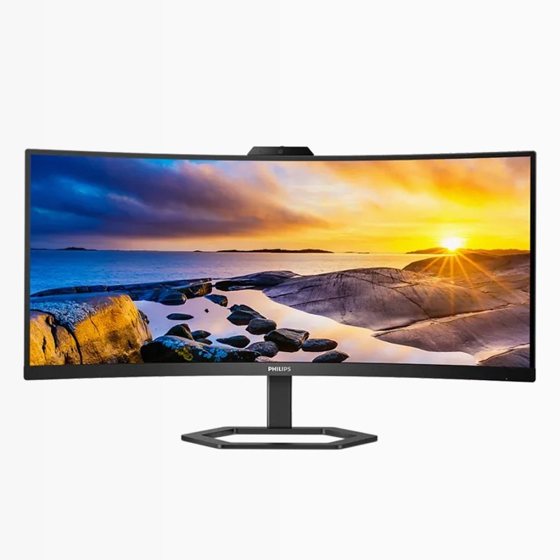 Monitor Philips 34E1C5600AM/00: Webcam integrata per lavoro remoto LED Nero VA