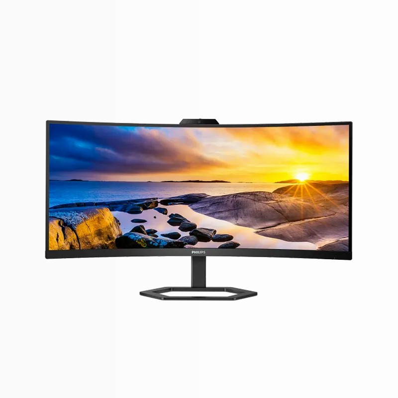 Monitor Philips 34E1C5600AM/00: Webcam integrata per lavoro remoto LED Nero VA