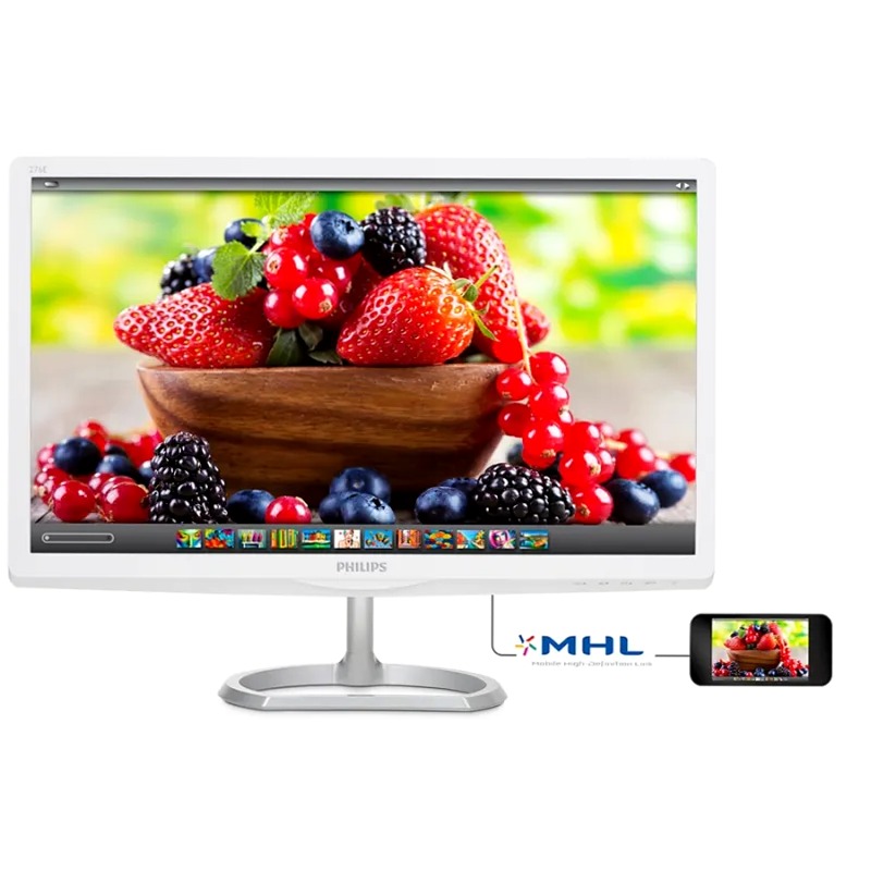 Monitor LCD Philips 276E6ADSS/00 con tecnologia Quantum Dot 27" Argento IPS