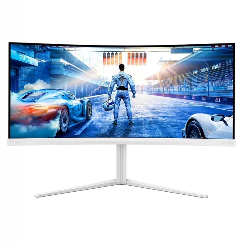 Monitor VA Curvo 34" WQHD 180Hz Bianco