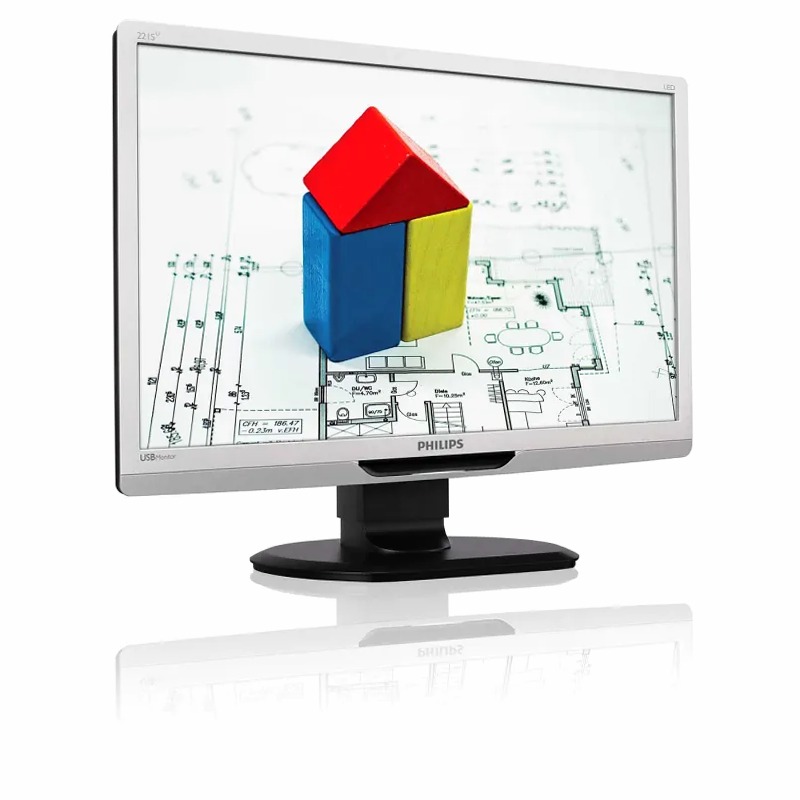 Monitor LCD Philips 221S3UCS/00 22" Argento
