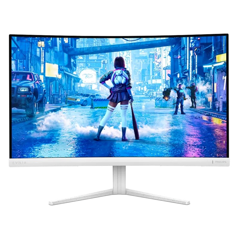 Monitor VA Curvo 27" - Evnia Bianco