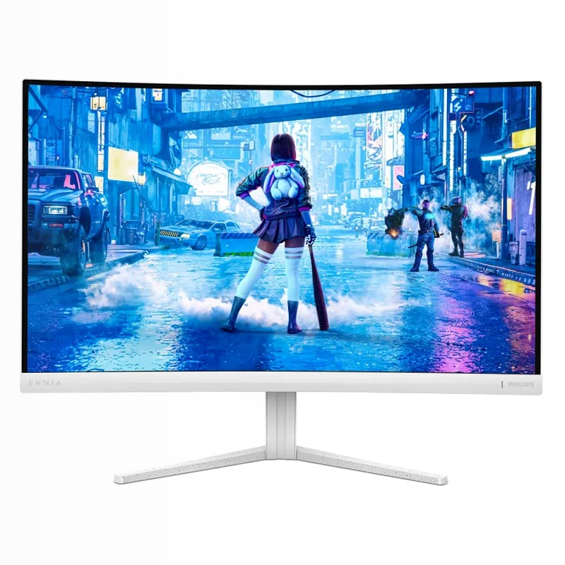 Monitor VA Curvo 27" - Evnia Bianco