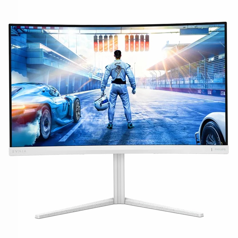 Curved Fast VA Gaming Monitor - Evnia 27" Bianco