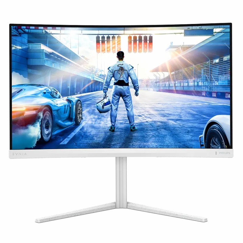Curved Fast VA Gaming Monitor - Evnia 27" Bianco