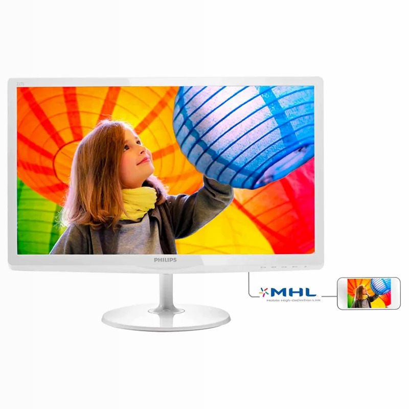 Monitor LCD Philips 227E6QDSW/00 22" Bianco IPS