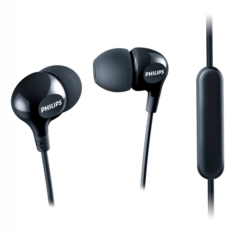 Cuffie con microfono SHE3555BK/00 | Philips Nero In-Ear