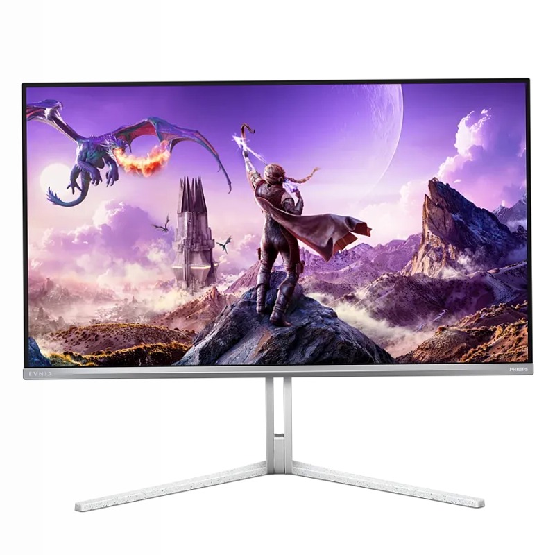 Monitor QD OLED per gaming Bianco
