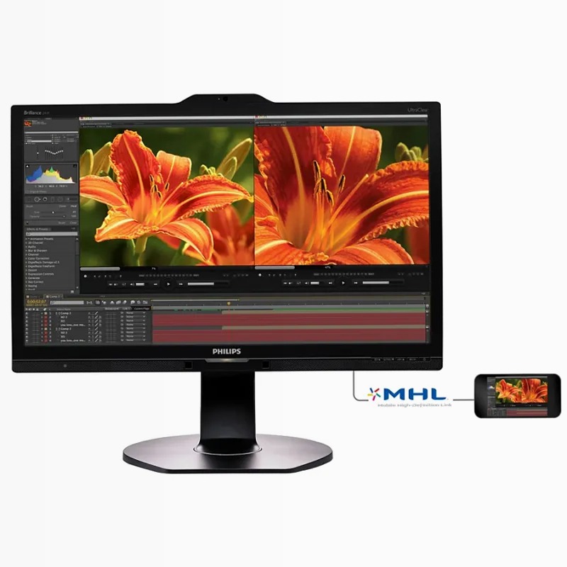 Brilliance Monitor LCD Ultra HD 4K 241P6VPJKEB/00 | Philips