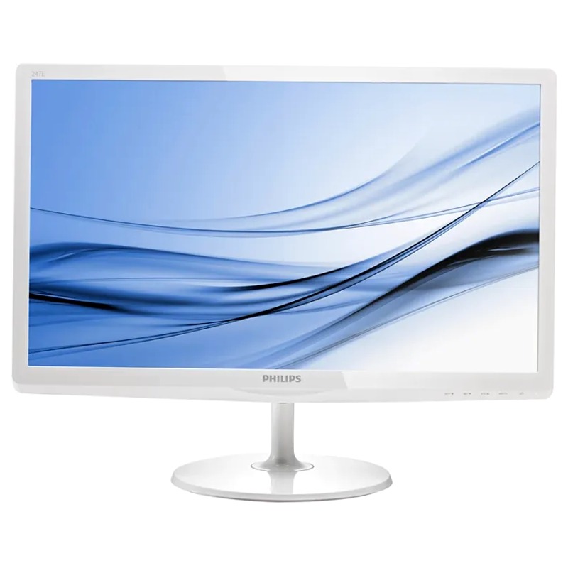 Monitor LCD Philips 247E6ESW/00 - Tecnologia SoftBlue 24" Bianco IPS