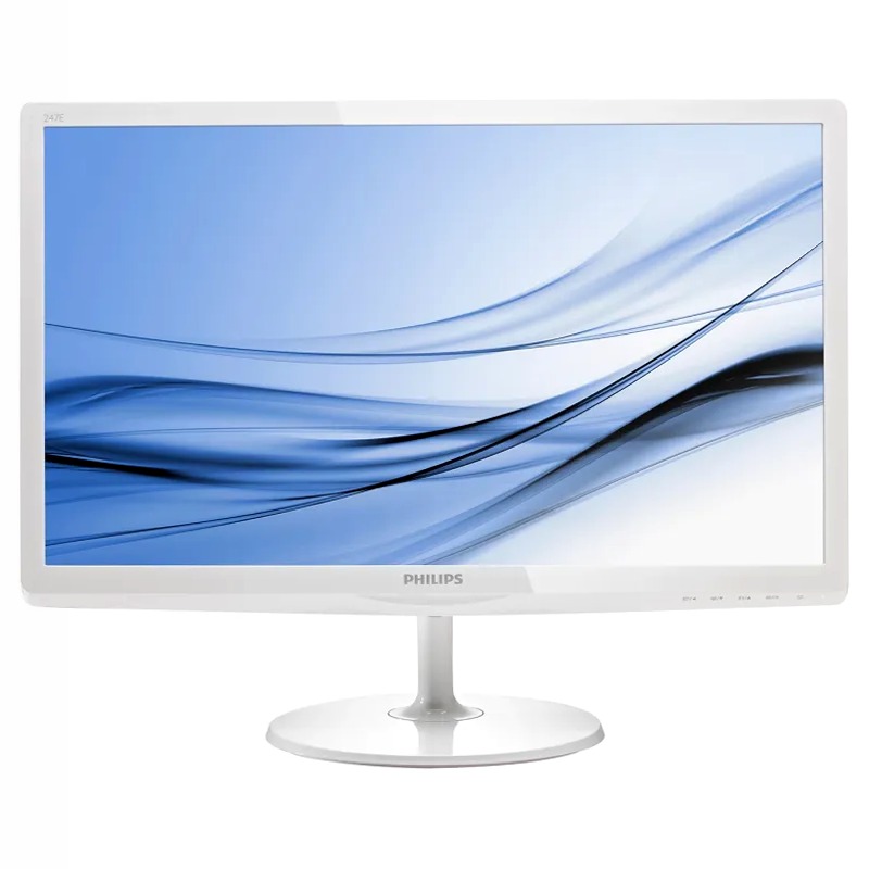Monitor LCD Philips 247E6ESW/00 - Tecnologia SoftBlue 24" Bianco IPS