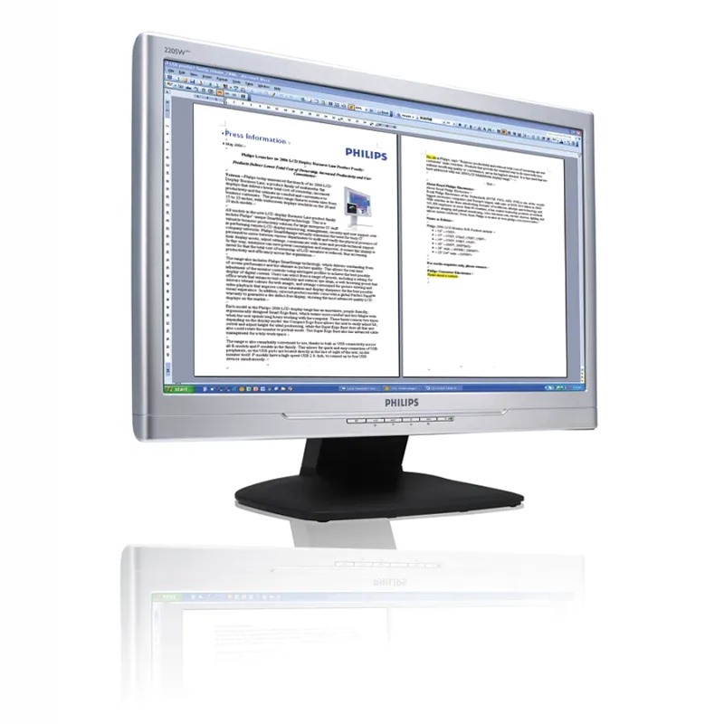 Monitor Philips 220SW8FS1/00 - Aumenta la produttività 22" LCD 1920 x 1080