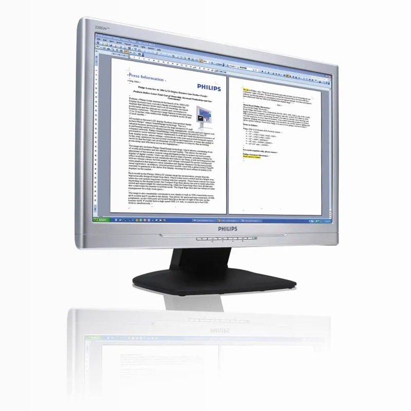 Monitor Philips 220SW8FS1/00 - Aumenta la produttività 22" LCD 1920 x 1080