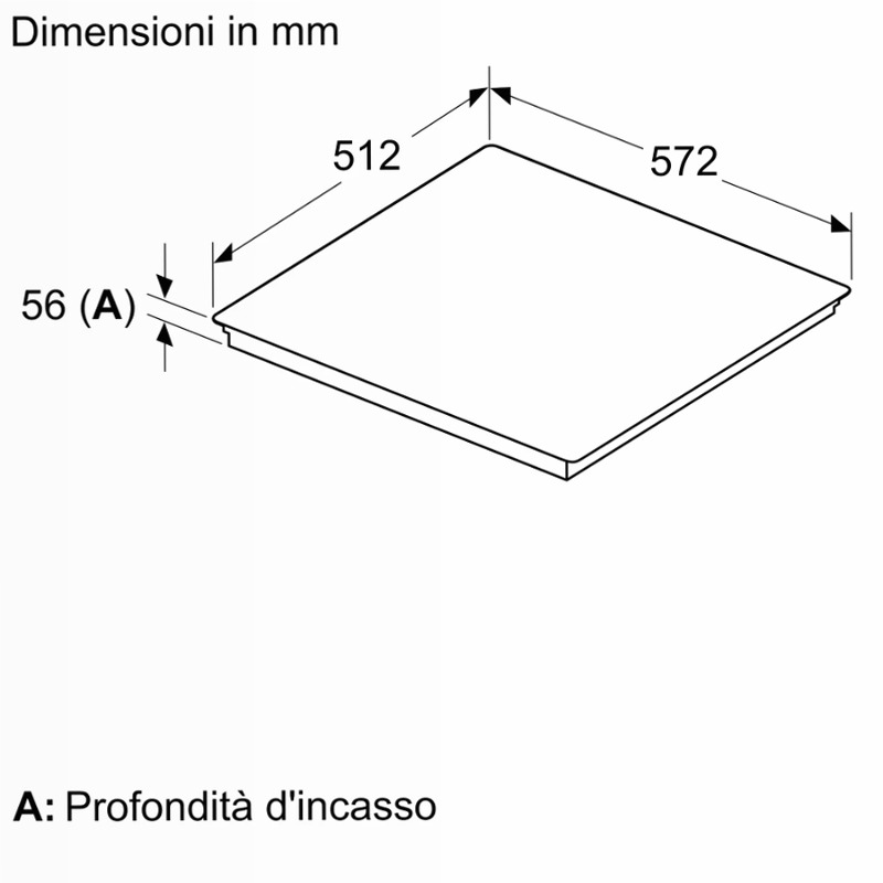Piano Cottura Induzione N70 60 cm Flush Mount A