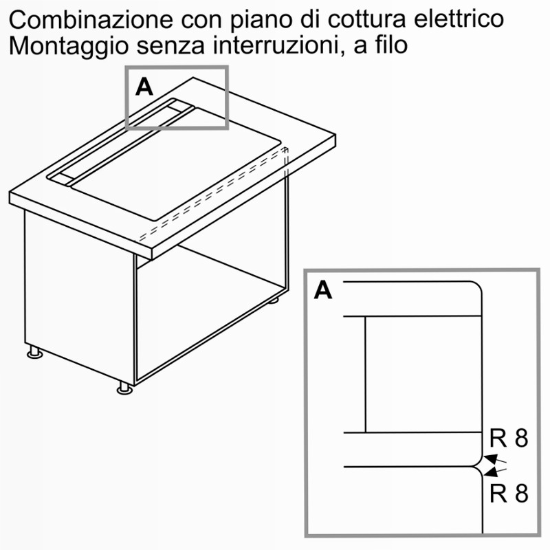 N90 Cappa Telescopica Piano 80 cm