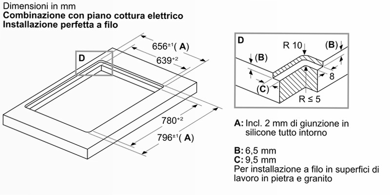 N90 Cappa Telescopica Piano 80 cm