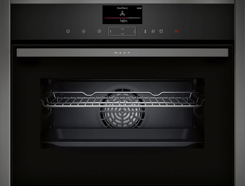 N 90 Forno da incasso compatto a vapore 60 x 45 cm Graphite-Grey