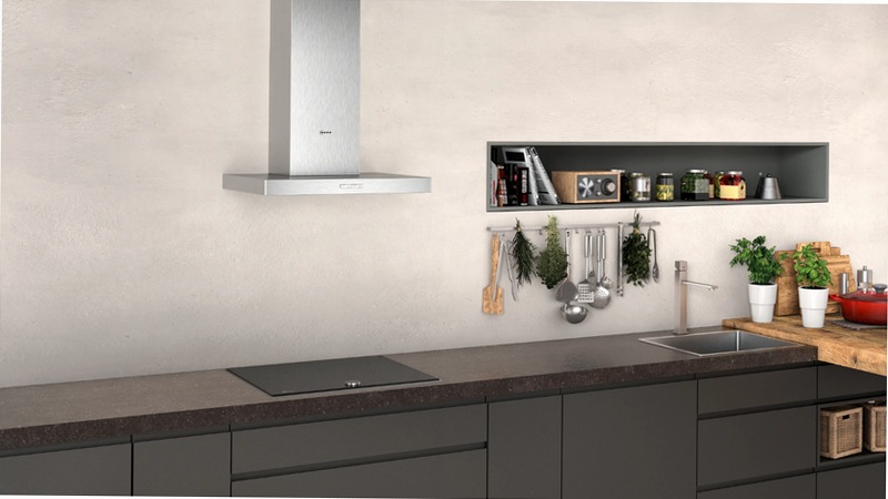 N 30 Cappa a parete 60 cm Acciaio inox