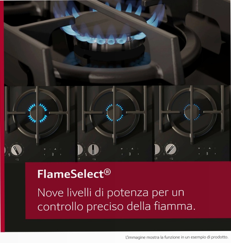 Piano Cottura a Gas N 70 Acciaio Inox
