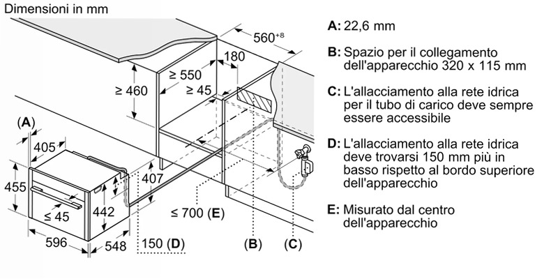 Forno da incasso compatto a vapore N 90