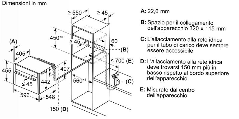 Forno da incasso compatto a vapore N 90
