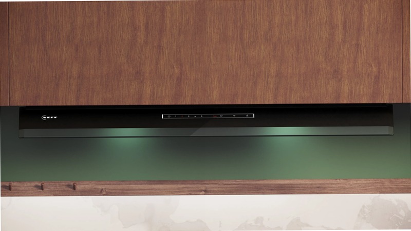N 90 Cappe Integrate Pensile 90 cm Vetro Nero