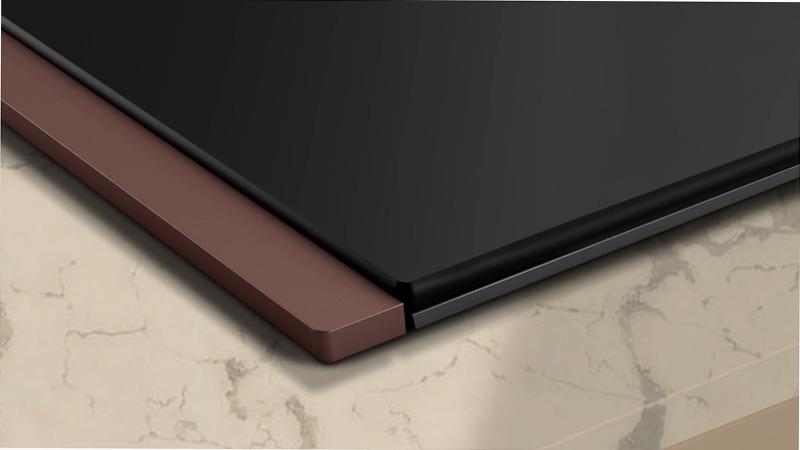 N 90 Piano a induzione con cappa integrata 80 cm Nero opaco, Flex Design