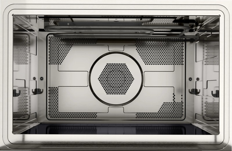 N 50 Microonde da incasso con cottura ventilata 60 x 45 cm Acciaio inox