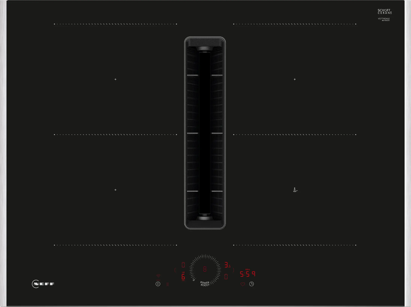 N 70 Piano a induzione con cappa integrata 70 cm