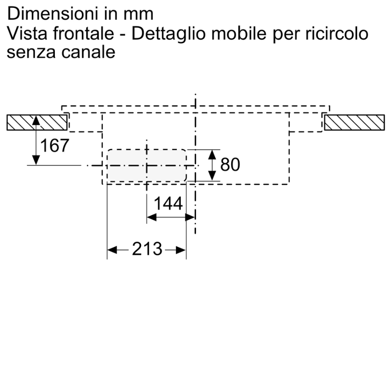 N 70 Piano a induzione con cappa integrata 70 cm