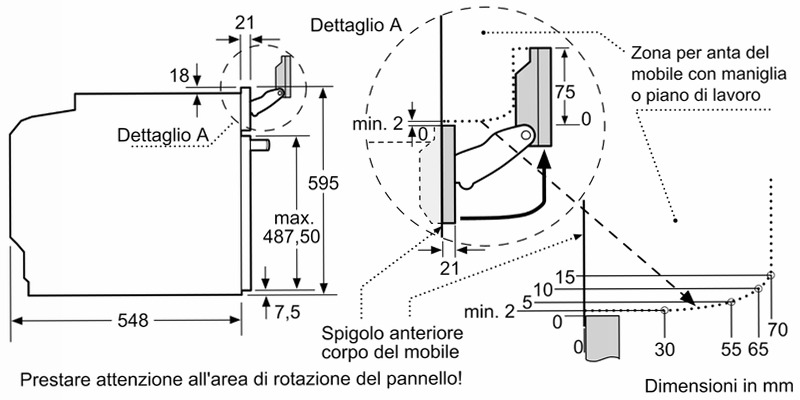 N 90 Forno da incasso a vapore 60 x 60 cm Graphite-Grey