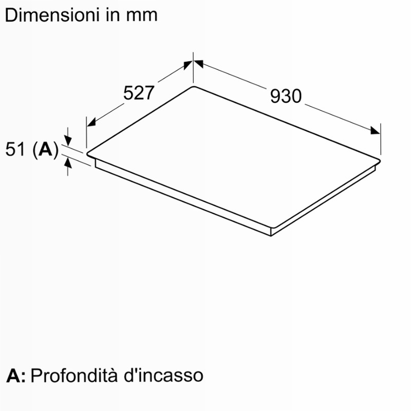 Piano Cottura Induzione 90 cm A