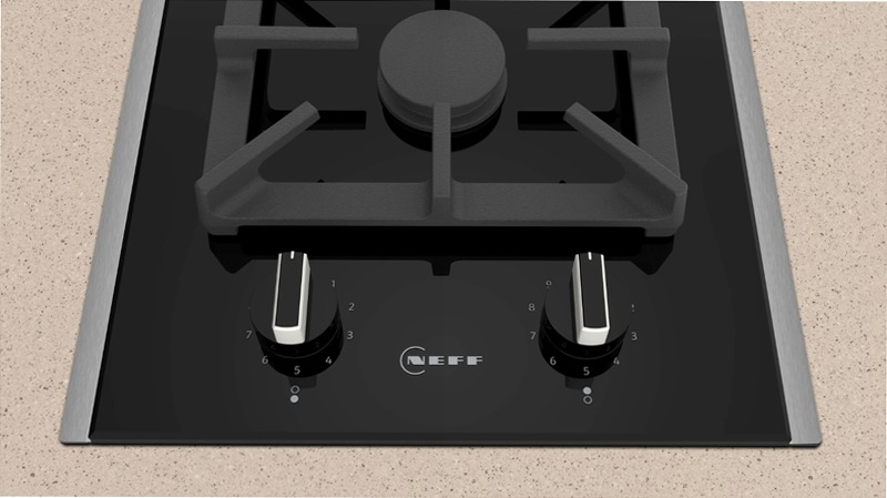 Domino N90 - Piano Cottura a Gas 30 cm Nero