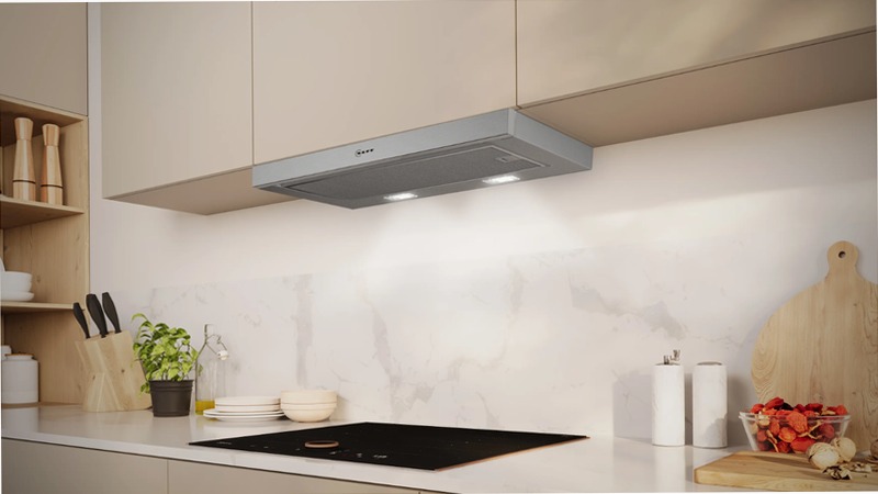 N 30 Telescopic Cooker Hood 60 cm Grigio Metallizzato