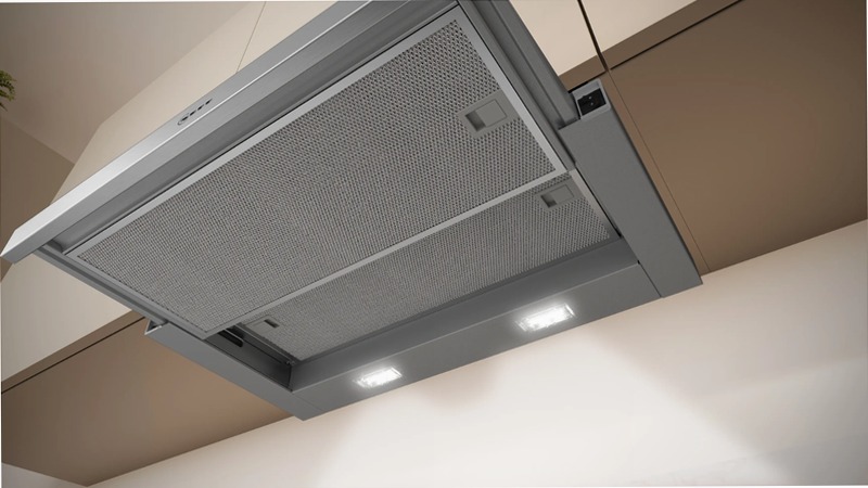 N 30 Telescopic Cooker Hood 60 cm Grigio Metallizzato