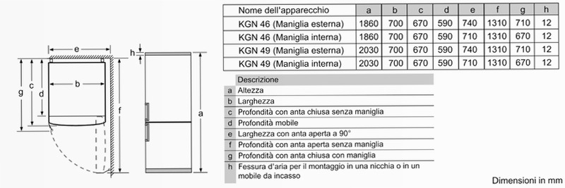 Frigorifero N70 Combinato Libera Installazione - Nero
