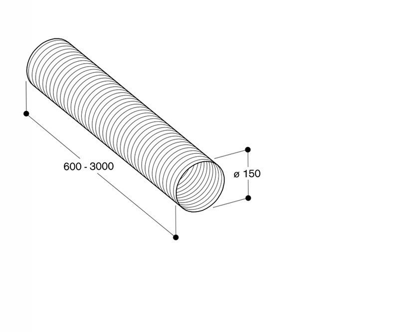 Duct Z93XXX1X1 ⌀150 mm