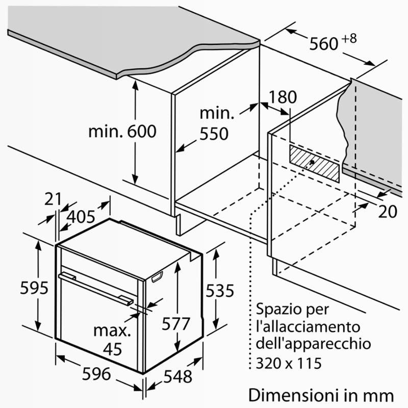 Forno con vapore N90 Graphite-Grey