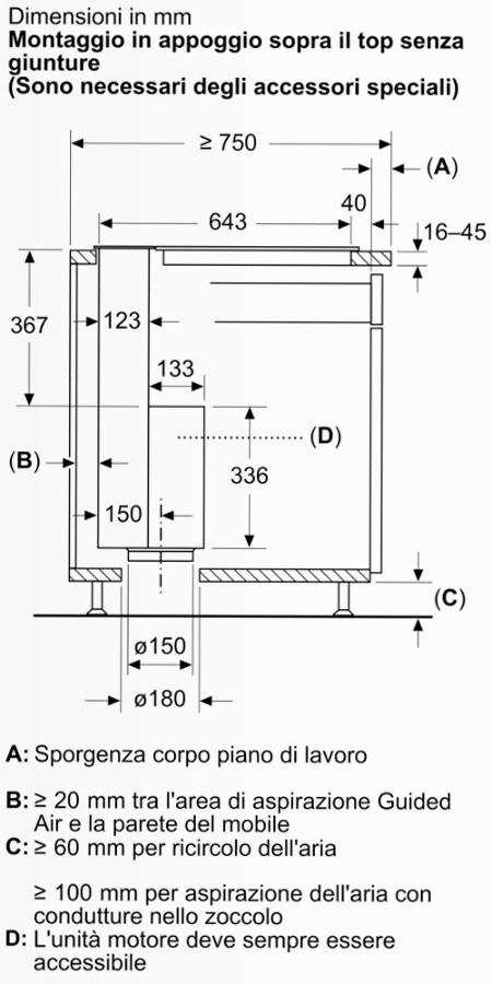 N90 Cappa Telescopica Flex Design
