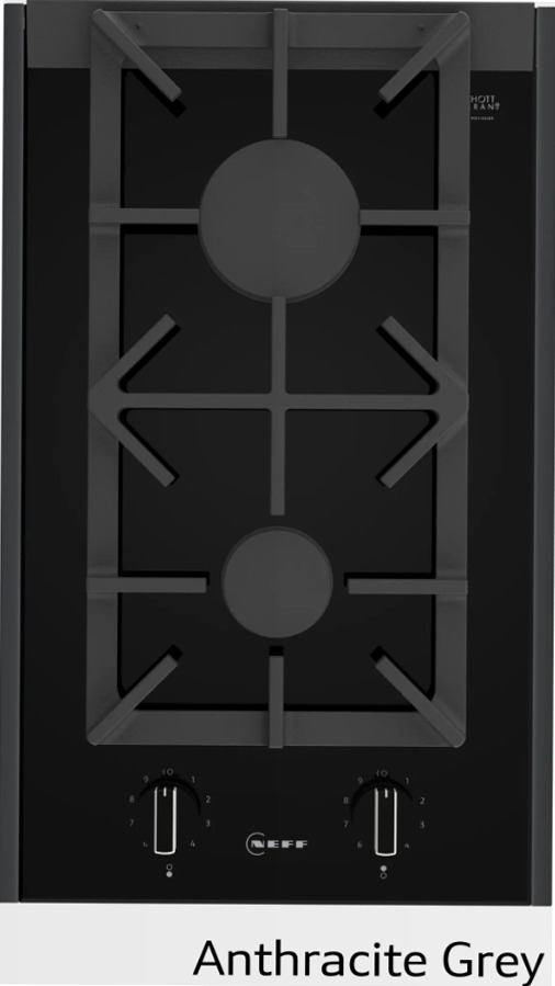 Domino N90 - Piano Cottura a Gas 30 cm Vetroceramica Nero