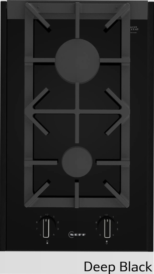 Domino N90 - Piano Cottura a Gas 30 cm Vetroceramica Nero