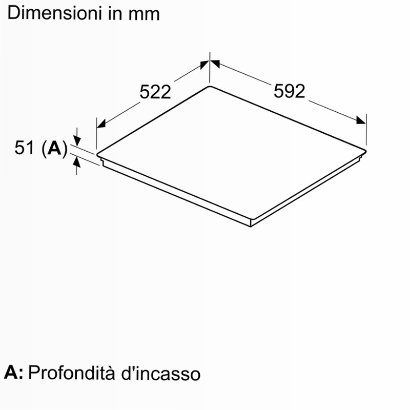 Piano Cottura a Induzione 70 cm