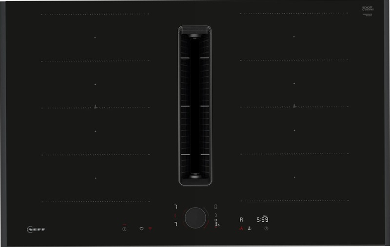 N 90 Piano a induzione con cappa integrata 80 cm