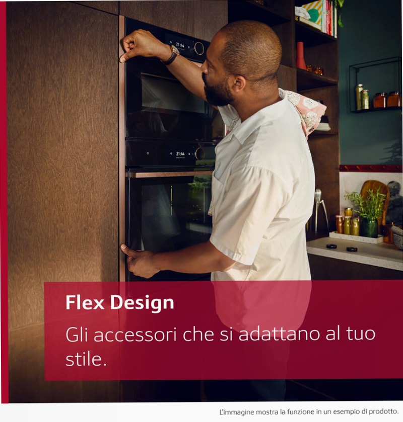 N 70 Forno compatto "solo a vapore" da incasso 60 x 45 cm Flex Design