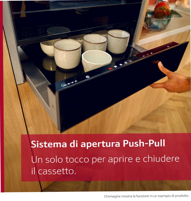 Cassetto scaldavivande per macchina del caffè
