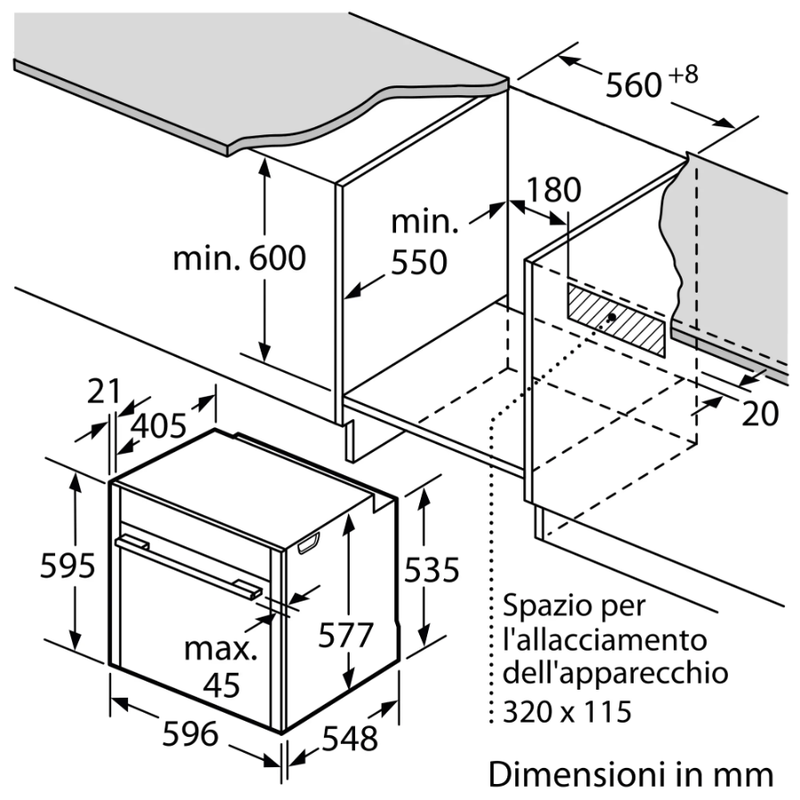 Forno da incasso a vapore N90 Graphite-Grey