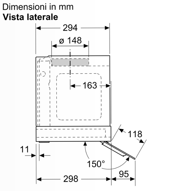 N 70 Cappe integrate nel pensile 90 cm In vetro nero, Nero