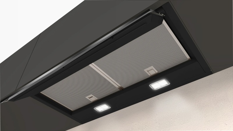 N70 Cappe Integrate Pensile 60 cm Vetro Nero